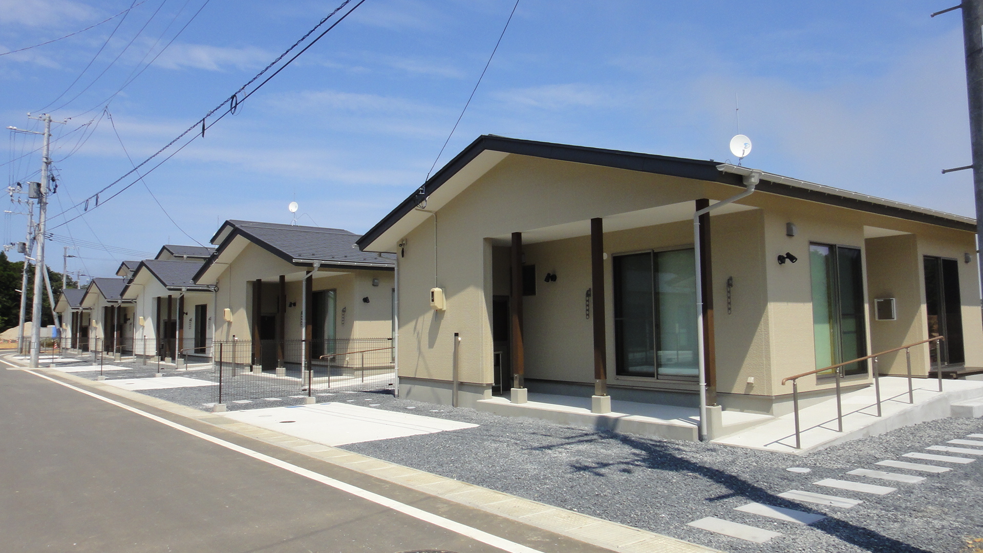 女川町中心部及び離半島部における木造戸建災害公営住宅